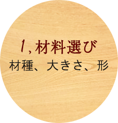 材料選び
